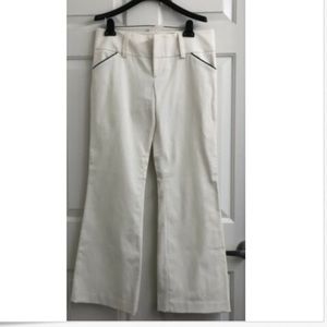 Alice & Olivia Wide creamy white waistband Pants NWT